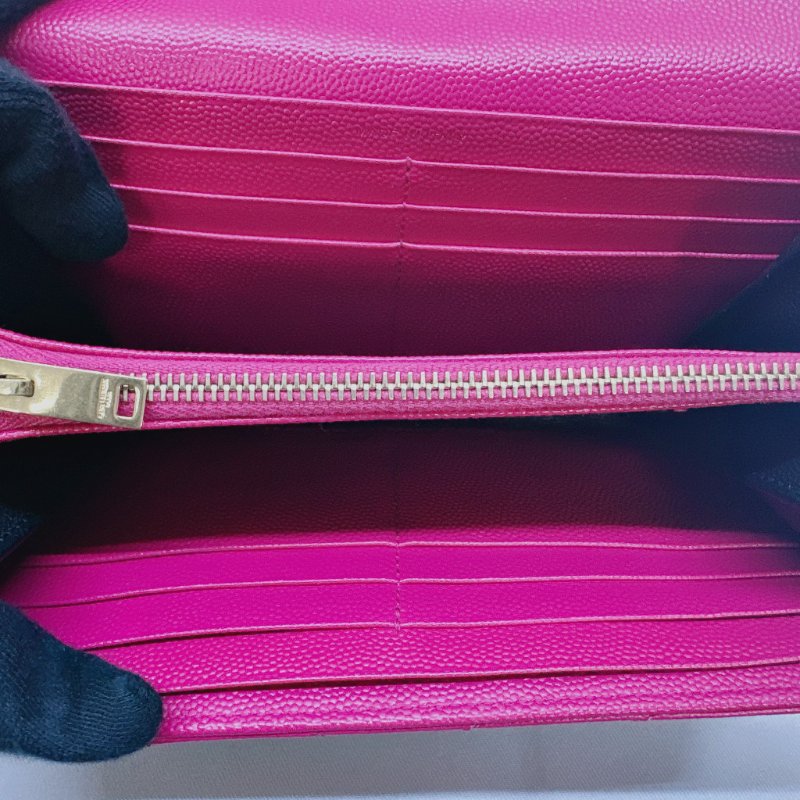 【YSL 桃金魚子醬信封長夾】-4