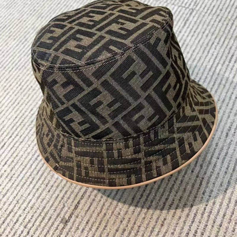 Fendi FF老花漁夫帽 男女同款 棕色 Size: M L 全新 配件塵袋-1
