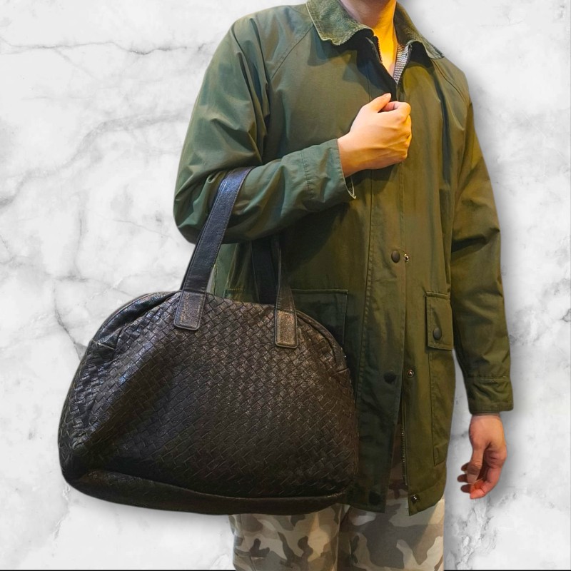 ‼️母親節狂降🫅‼️（原$15800）只到5/10⏰【8成新】㊣✨Bottega Veneta ✨寶緹嘉 BV 羊皮 咖啡色 編織 輕量 保齡球包 手提包 肩背包 托特包 /二手包/二手精品/保證正品🌳二手樹屋🌳-40