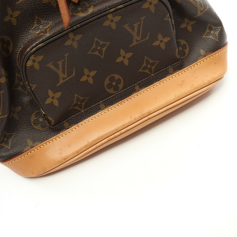 LOUIS VUITTON Montsouris 中型背包 M51136 字母棕色 二手 LV-5