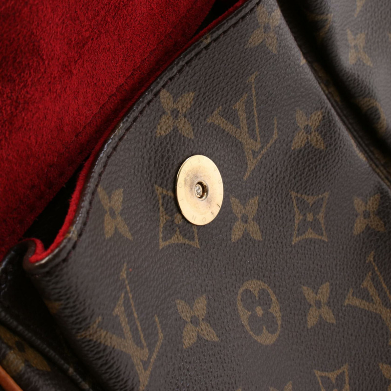 LOUIS VUITTON Vivacite GM 單肩包 M51163 Monogram 皮革棕色二手 LV-8