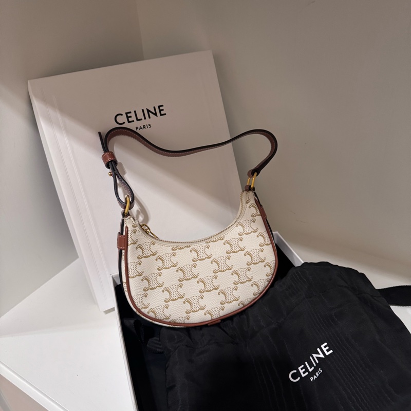 Celine TRIOMPHE帆布AVA MINI手袋-0
