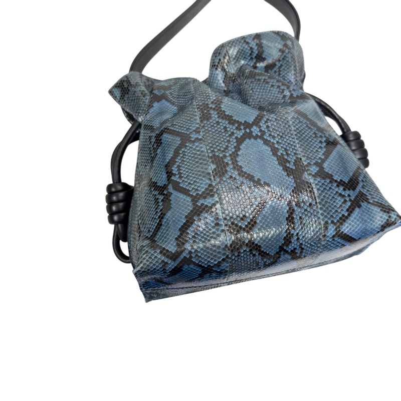 Loewe flamenco 稀有蛇皮 福袋包 肩背包 斜背包-10