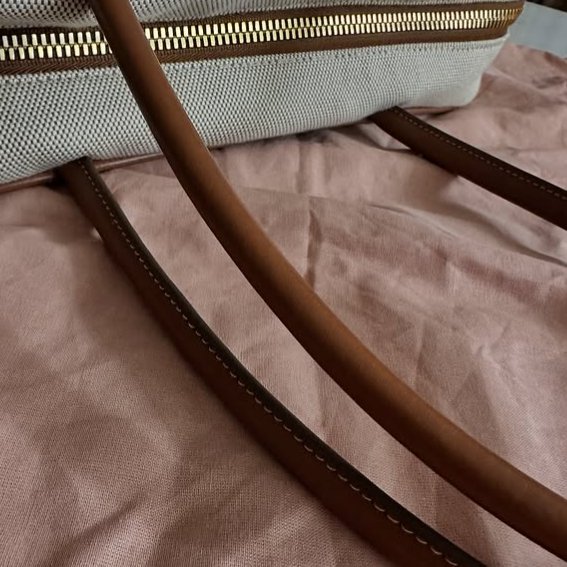 Miu Miu Canvas top-handle bag 帆布皮革肩背包-8