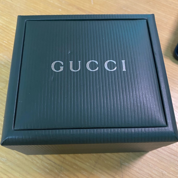 GUCCI 貝母金色活圈中古錶 已絕版 附盒子-7