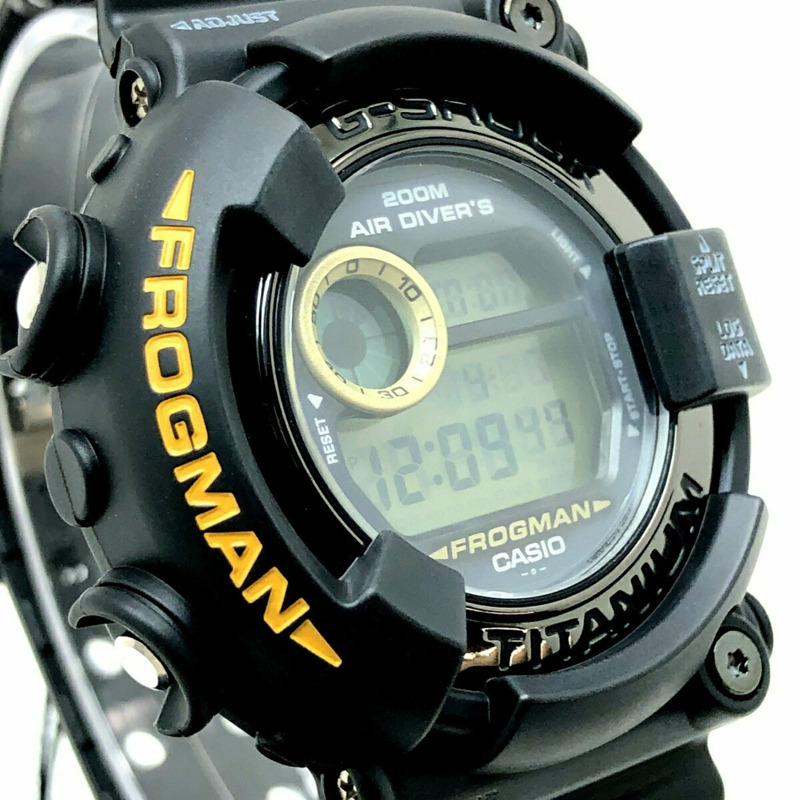G-SHOCK CASIO 手錶 DW-8200BM-1T 蛙人黑衣人2 蛙人黑衣人2nd MIB2 鏡面鈦金屬錶殼入門款蛙EL 1998年11月發售 三國丘店 ITTSO7R2IOT2-3