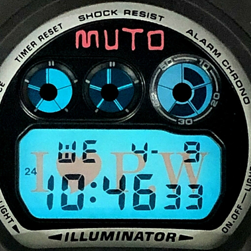 G-SHOCK CASIO 手錶 DW-6900BMK-9 全日本職業摔角會長武藤敬二 武藤敬二 格鬥精神三劍客 全日本職業摔角會長 我愛 2002年左右發售 三國丘店 IT6WAJJK78NG-8