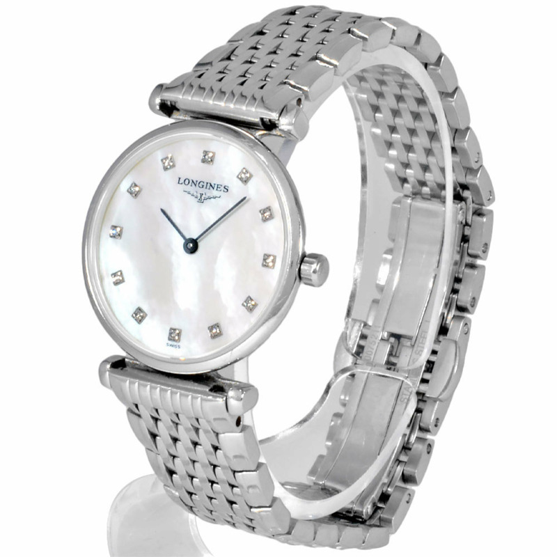 浪琴 L4 209 4 La Grande Classique Deux 石英腕錶 12P 鑽石女士腕錶-1
