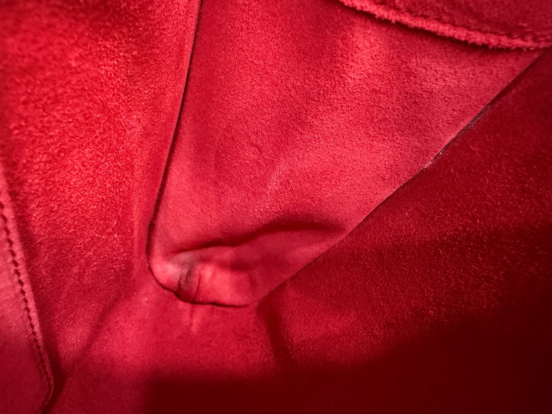 YSL 311213 紅色 牛皮 Y 金釦 Logo 手拿包 信封包 化妝包 晚宴包 腋下包-47