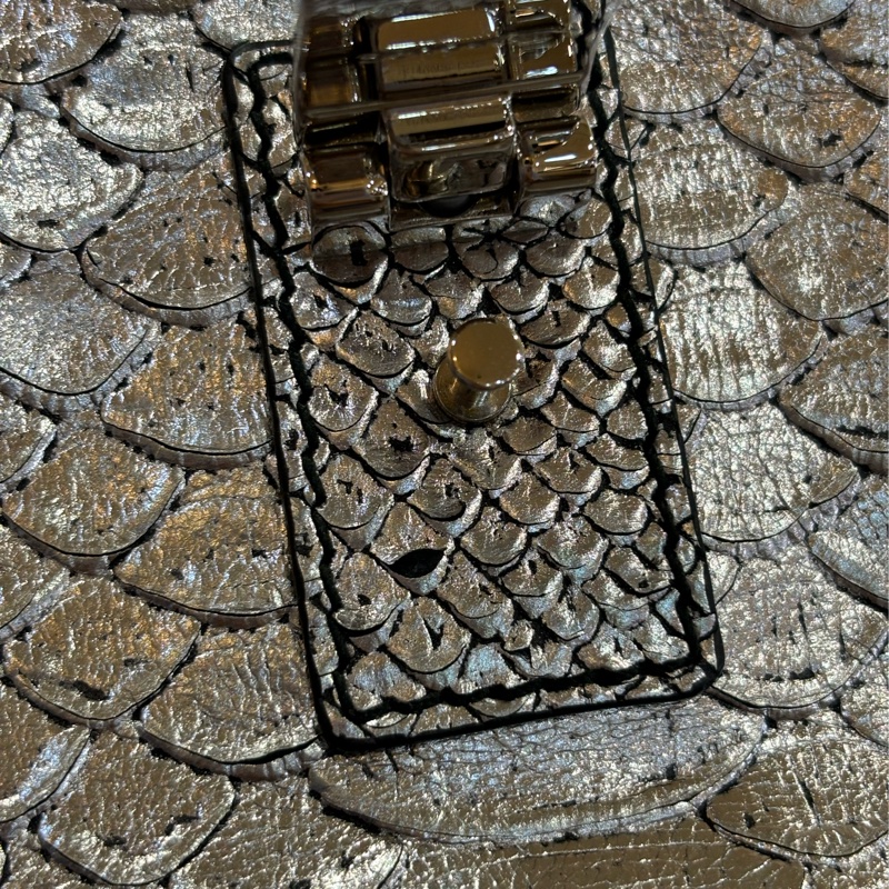 Proenza Schouler PS1 銀色 蟒蛇 蛇皮 銀釦 手提包 斜背包 肩背包 學院包-27