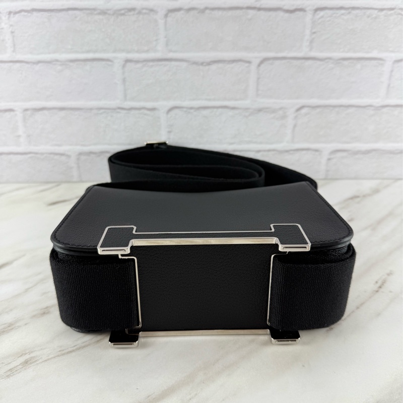 愛馬仕 Hermès Geta 89 Noir 木屐包 黑銀-7