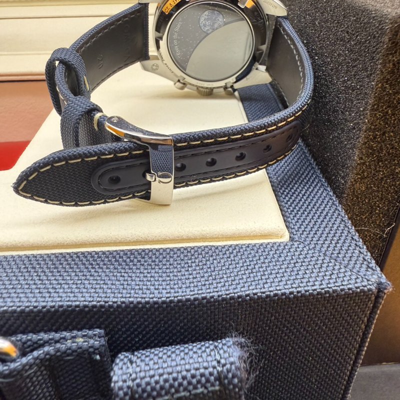 OMEGA 「銀史努比獎章」 超霸系列 週年版系列 Speedmaster Snoopy 登月錶 42毫米 不鏽鋼錶殼 塗層尼龍布料錶帶-12