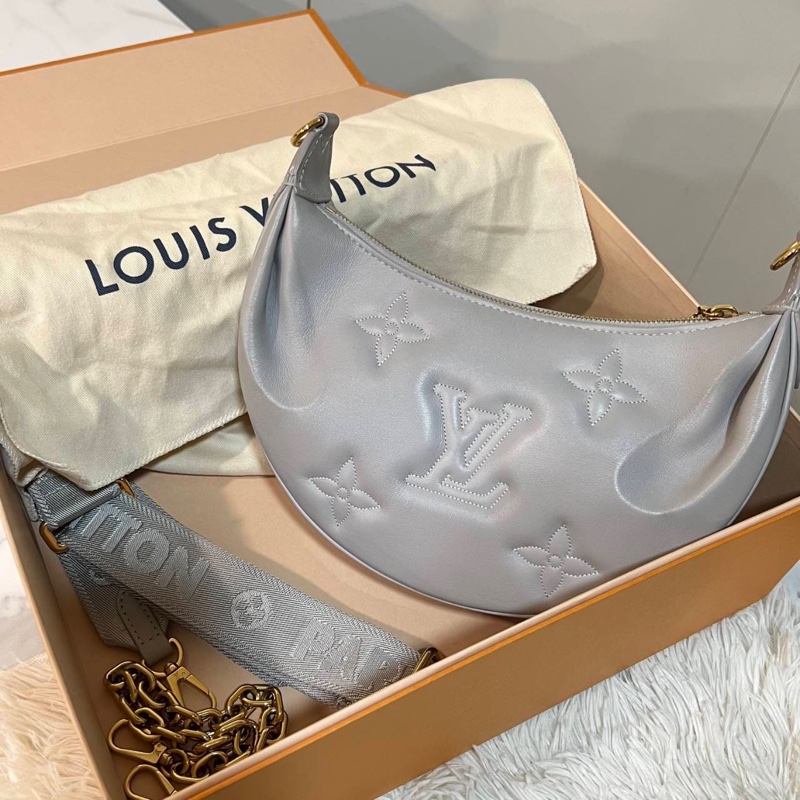 全新全配❤️LV #豌豆包 #月亮包 #霧霾灰 over the moon-0