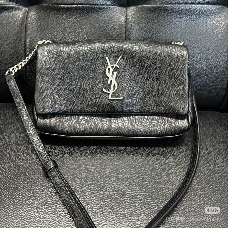 🈶️購證❤️99新🌟 ysl #黑銀 #荔枝皮 #westhollywood #好萊塢-0