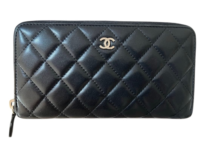 💝FuFu.Style ⟡.·* Chanel 澎澎皮革長夾錢包皮夾-1