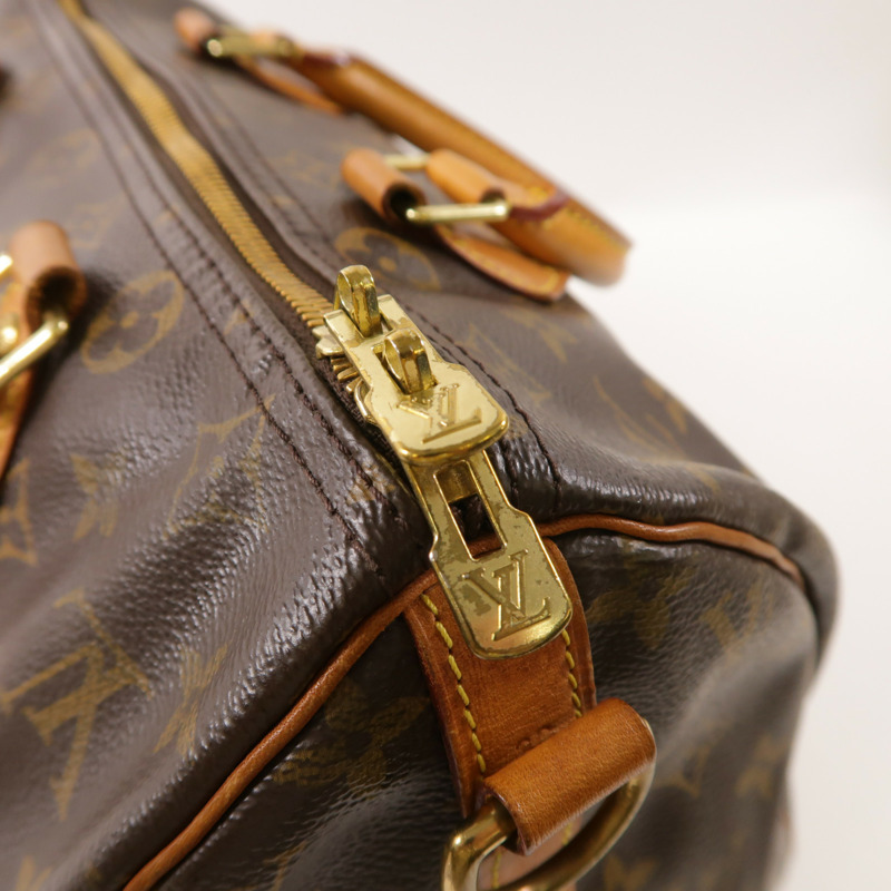 LOUIS VUITTON Monogram Speedy Bandouliere 30金扣手挽肩背兩用袋-7