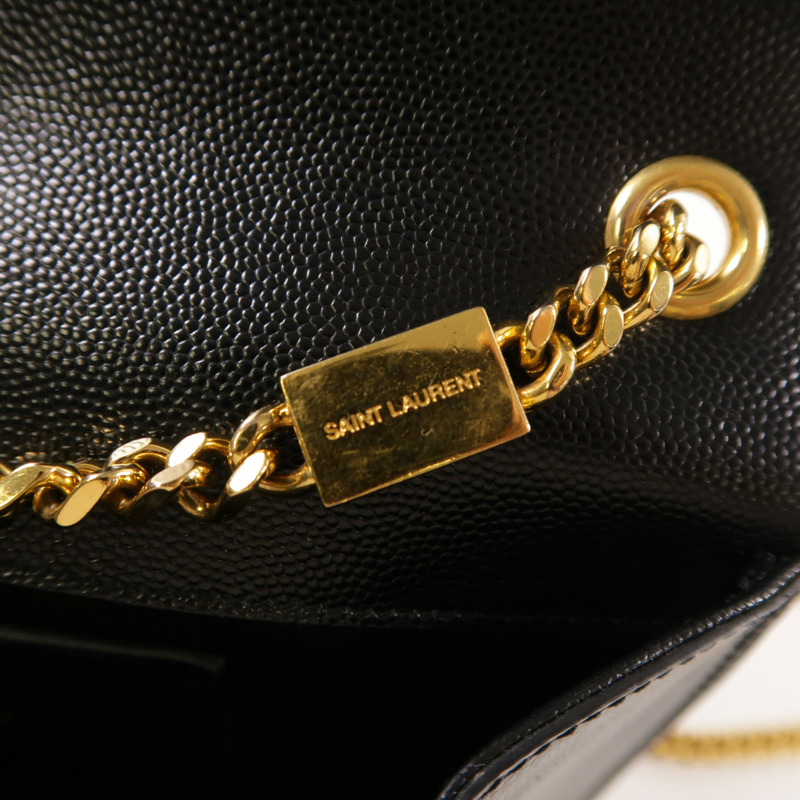YVES SAINT LAURENT 牛皮皮革Kate Medium金扣鏈帶肩背袋-10