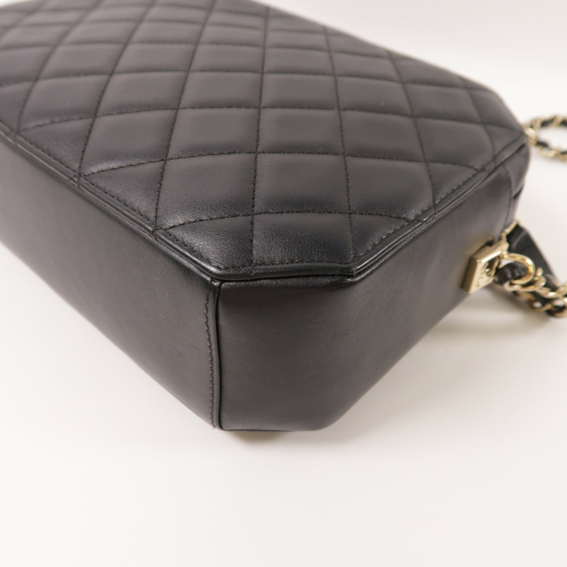 CHANEL 羊皮皮革Shoulder Bag金扣鏈帶肩背袋-14