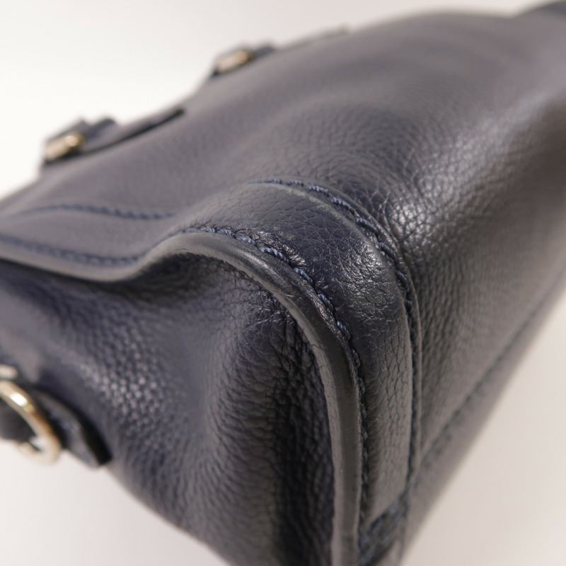 Alexander McQueen 牛皮皮革2way Shoulder Bag銀扣手挽肩背兩用袋-10