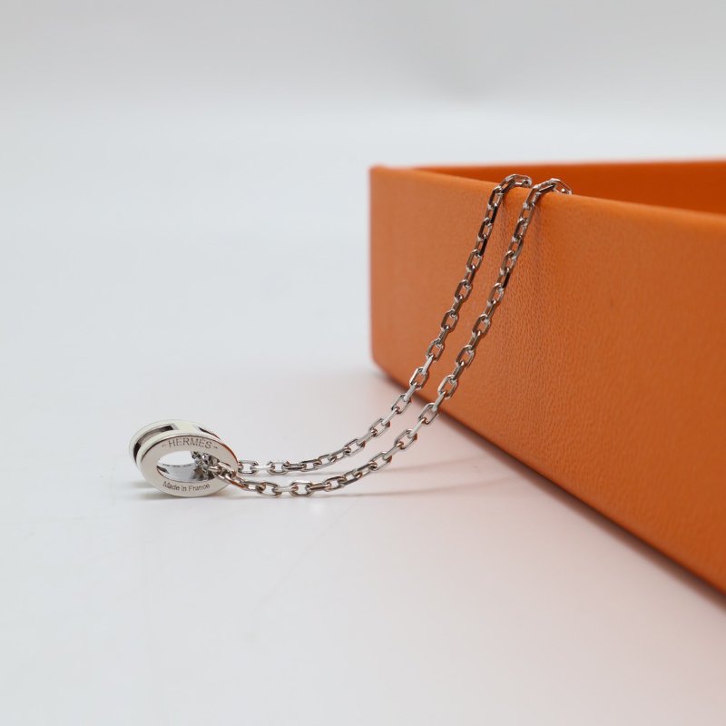 HERMES Mini pop H項鍊 - 白銀-4