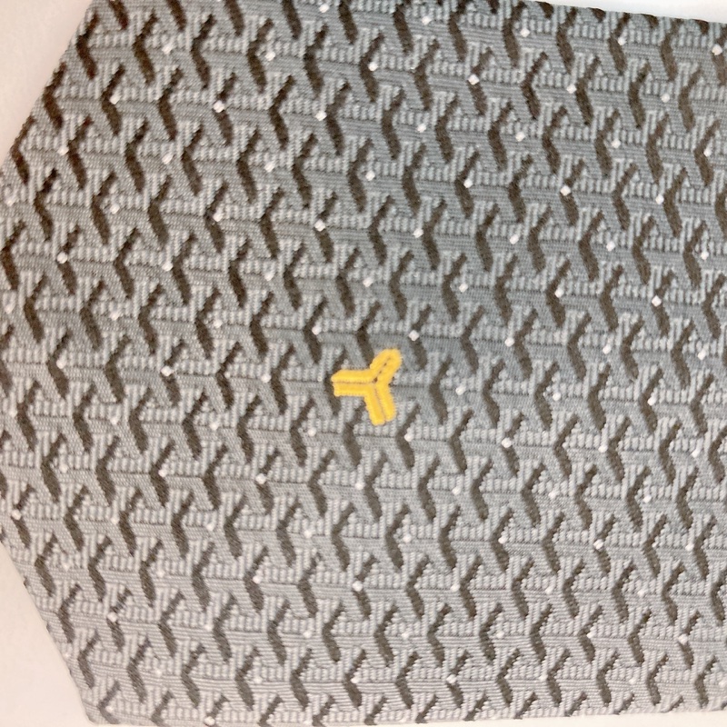 MS0223 GOYARD 戈雅經典花紋領呔ELDREDGE BICOLORE TIE SILK-3