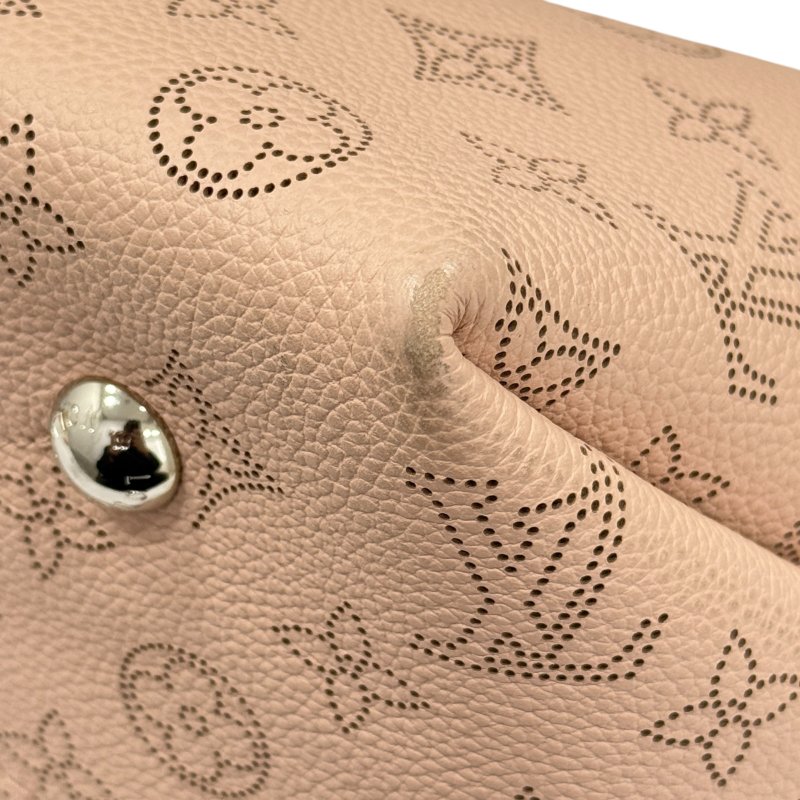 LOUIS VUITTON 粉色 牛皮 經典老花 Monogram 2WAY 肩背 斜跨 兩用包 零錢包 Bella Mahina M23195 肩背包-11