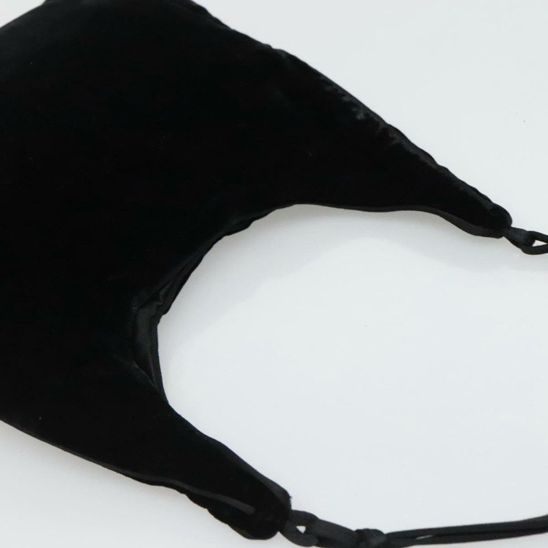 【日本直送】PRADA 天鵝絨單肩包 黑色 正品 EC926-5