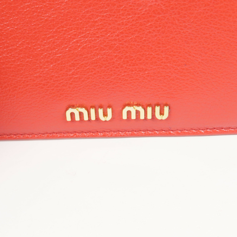 Miu Miu 皮革Long Wallet金扣長錢包-8