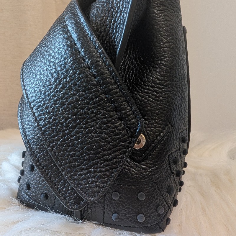 Tod's wave mini 肩包 手提 附肩帶 黑色 通勤休閒旅遊-8