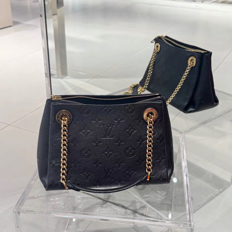 芯片款❤️ LV #黑金 #全皮 #老花 #鏈條包-23