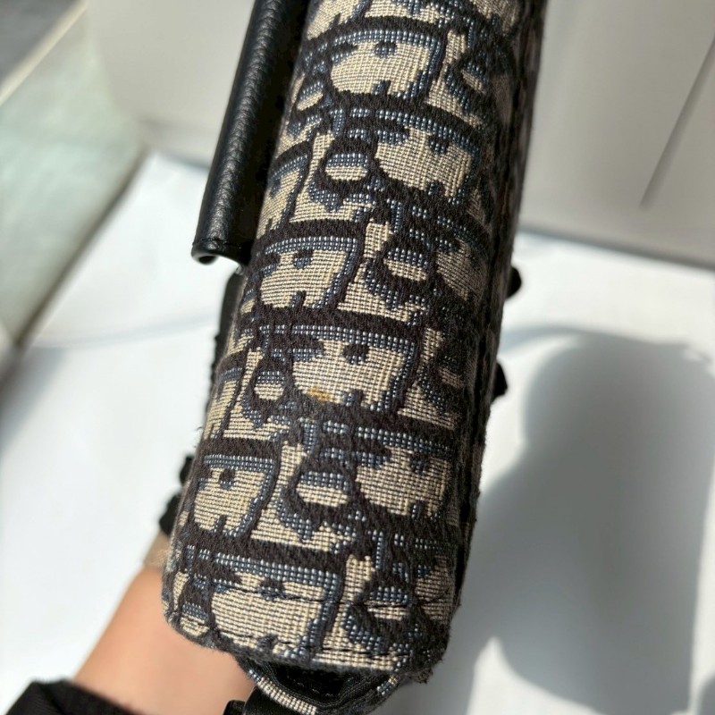 Dior 藍印花丹寧布 body 馬鞍包 斜背包-18