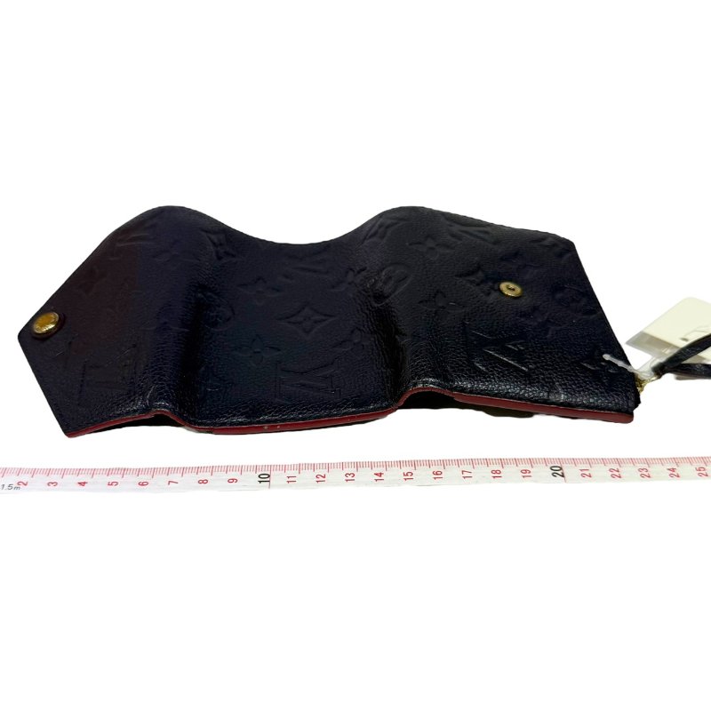 【美收精品】LV 深藍紅邊皮革短夾 2-188-13