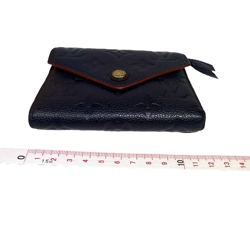 【美收精品】LV 深藍紅邊皮革短夾 2-188-15