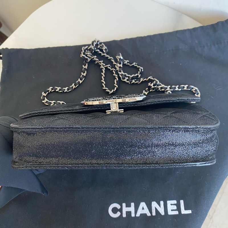 Chanel 黑鑽logo woc-8