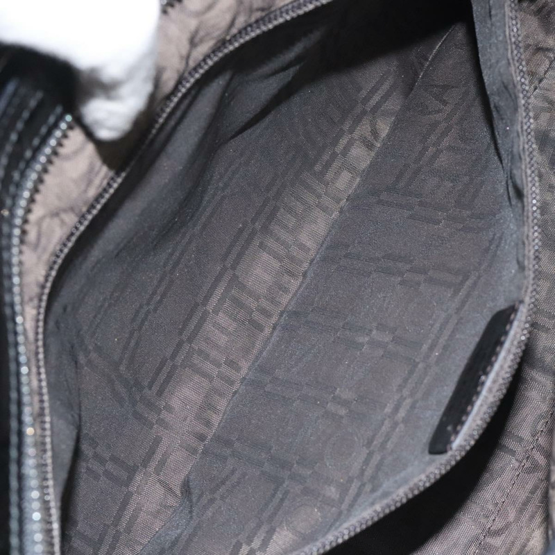【日本直送】Salvatore Ferragamo Gancini 手提包 漆皮 黑色 銀色 正品 MY214-10