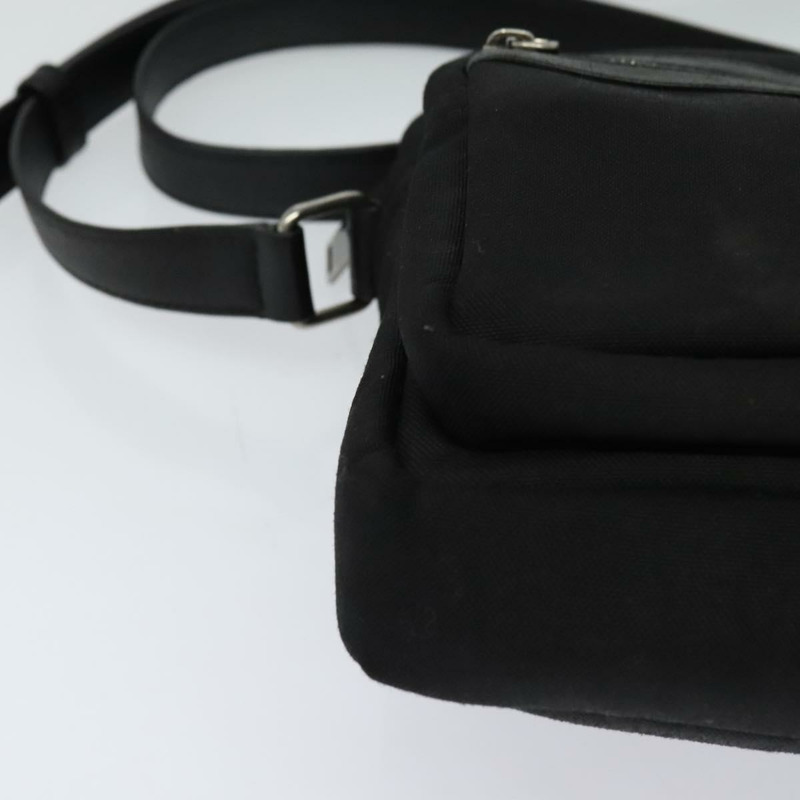 【日本直送】SAINT LAURENT 黑色帆布單肩包 正品 BA873-8