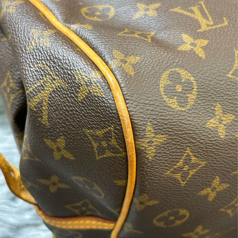 LV M95566 原花 金牌 字紋 老花 拉鍊包 手提包 波士頓包 保齡球包 SPEEDY 肩背包-8
