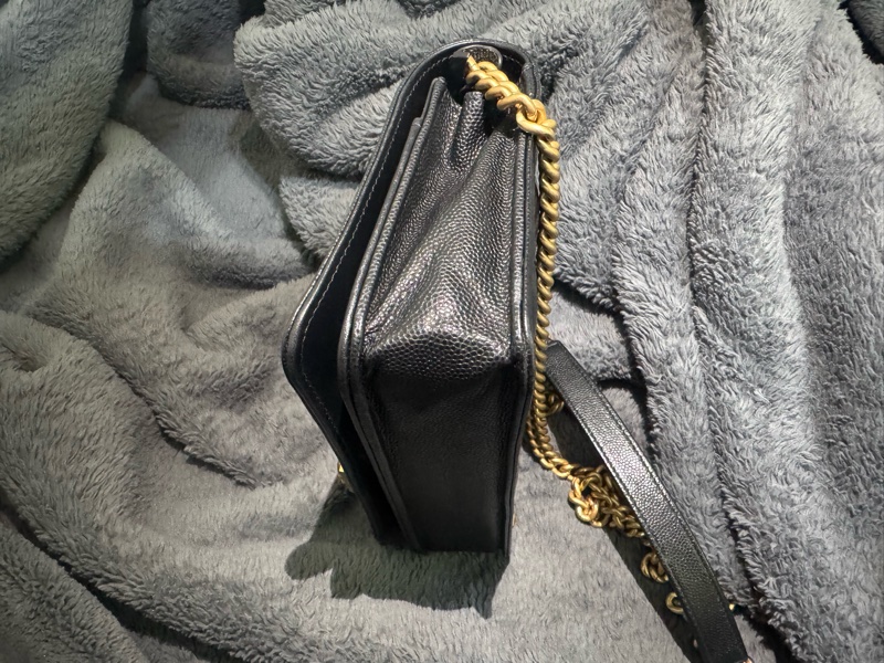 Chanel boy woc黑金牛皮-3