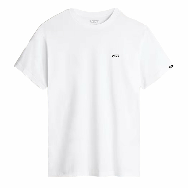 VANS - T-Shirt Left Chest Logo White Black - VN0A3CZE - WHITE/BLACK | size: XL-0