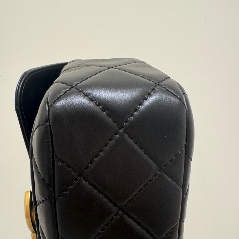 香奈兒 24b 復古大logo cf口蓋包 22cm-8