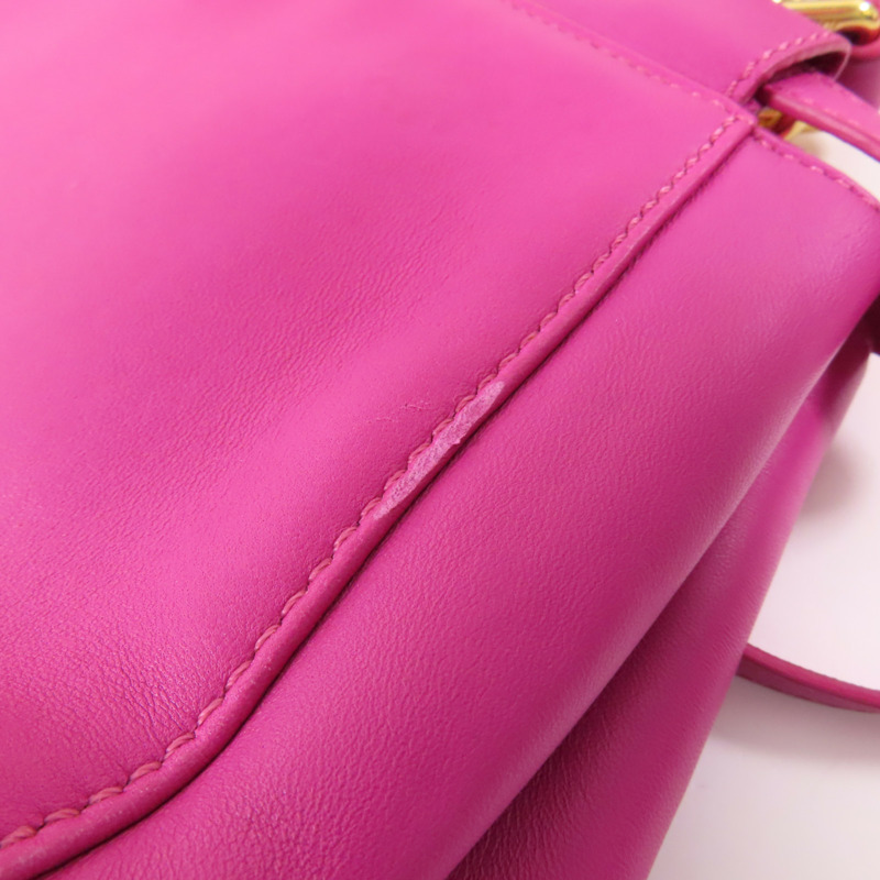 FENDI 牛皮皮革Mini Peekaboo金扣手挽肩背兩用袋-15