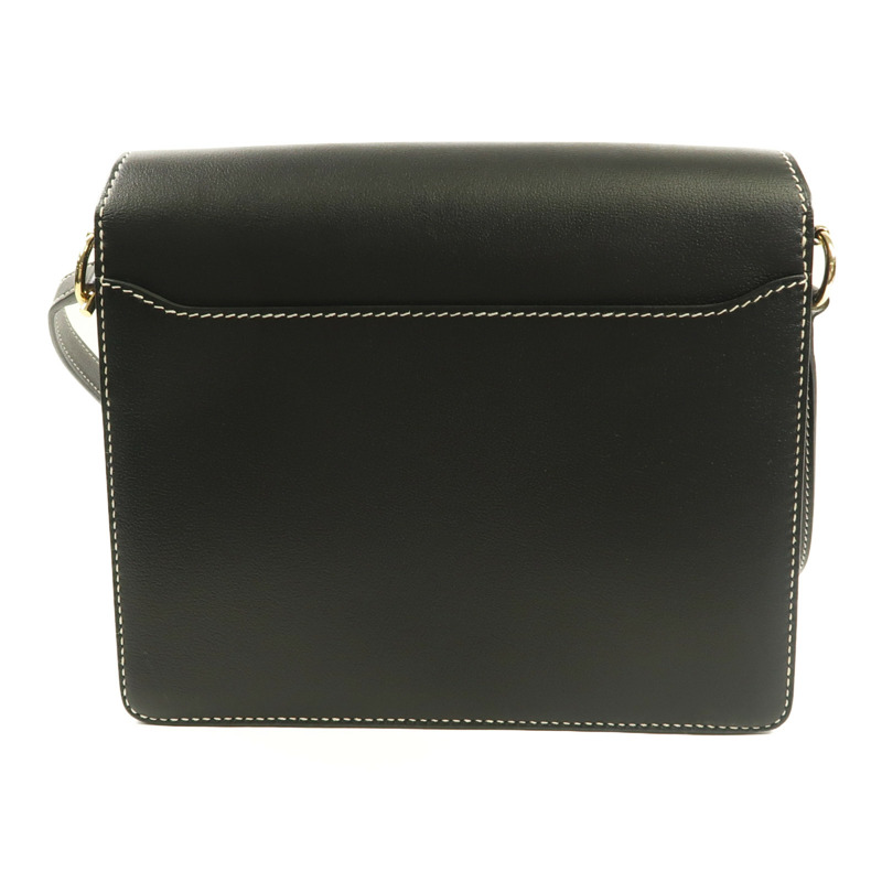 HERMES Evercolor皮革Roulis 23金扣肩背袋Noir-1