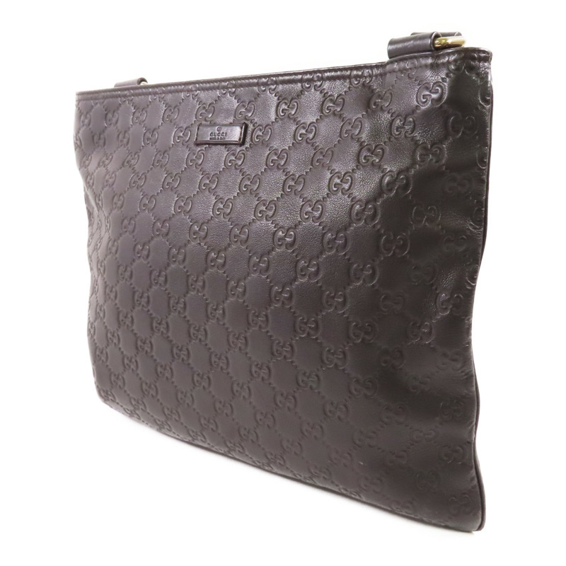 GUCCI 牛皮皮革Shoulder Bag銀扣肩背袋-2