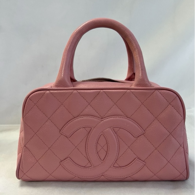 chanel vintage保齡球包-1