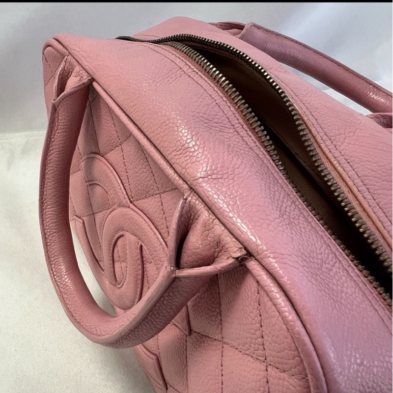 chanel vintage保齡球包-4