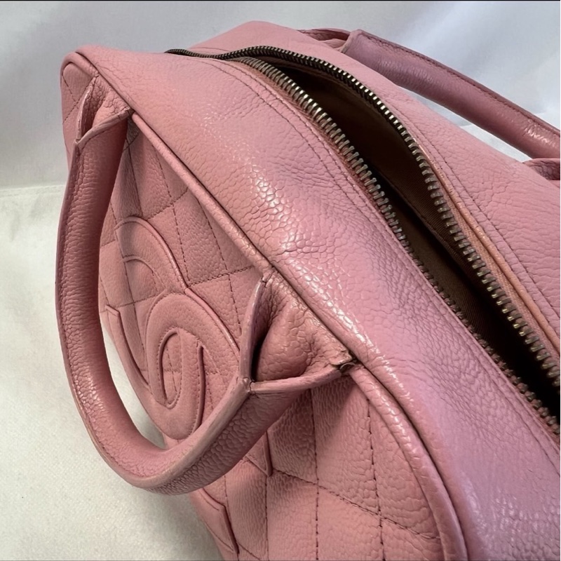 chanel vintage保齡球包-9