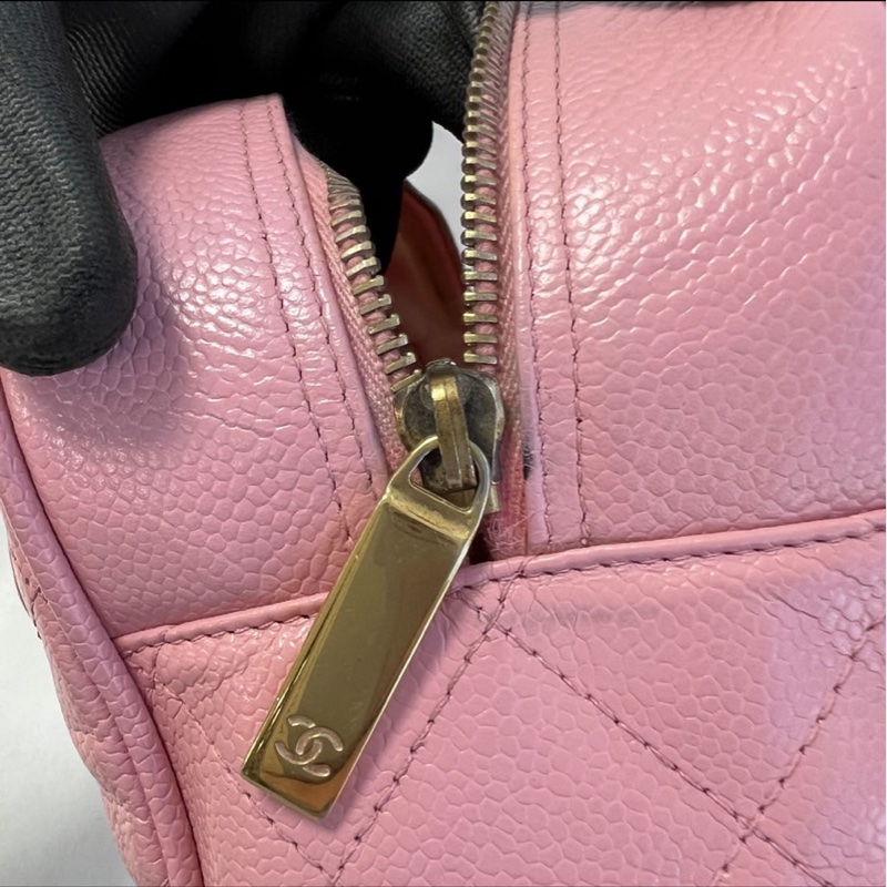 chanel vintage保齡球包-10