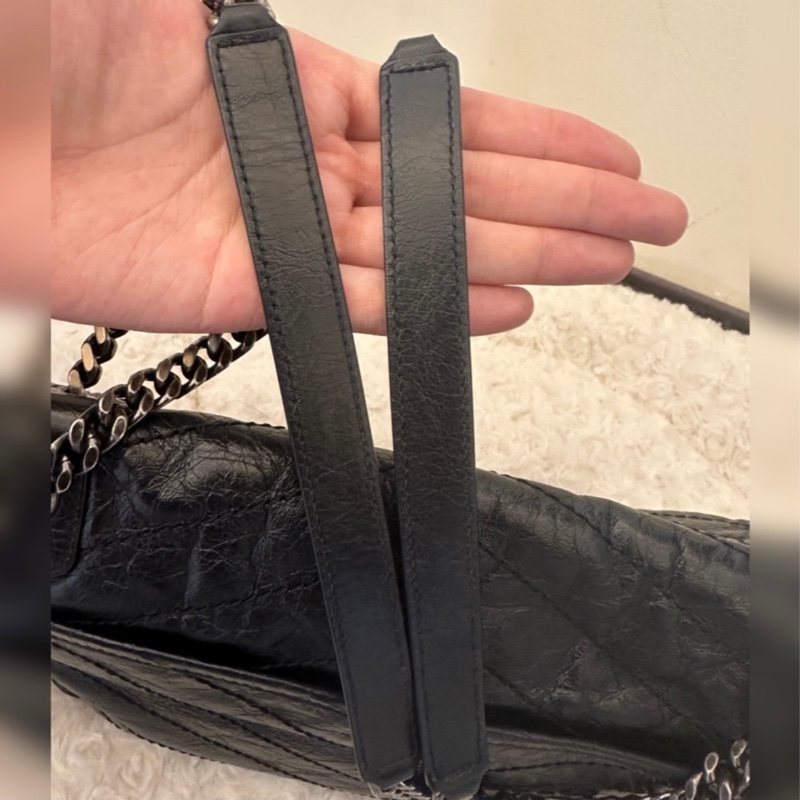YSL Niki 黑銀 中號 medium-12
