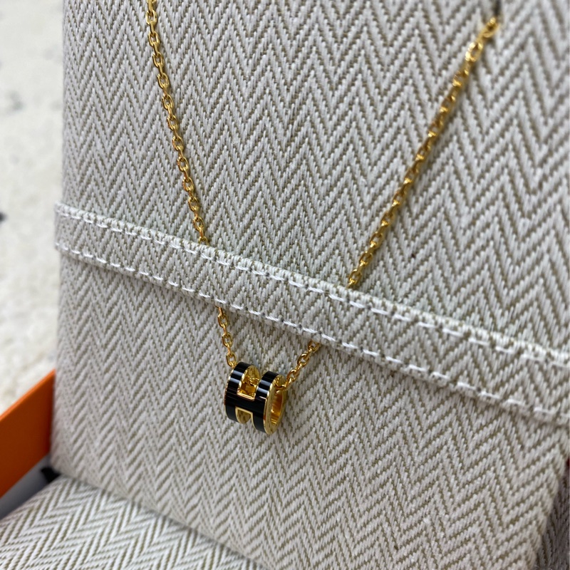🐯Hermes poph mini項鍊黑金-2