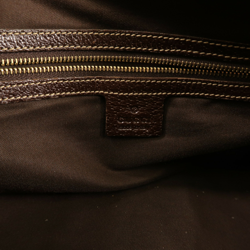 GUCCI 帆布Shoulder Bag金扣肩背袋-12